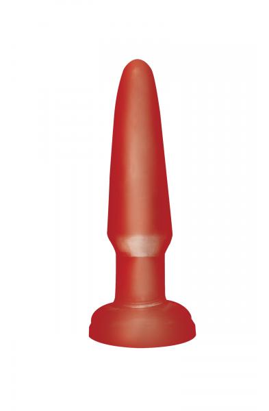 Basix Rubber Works - Beginner's Butt Plug - Red