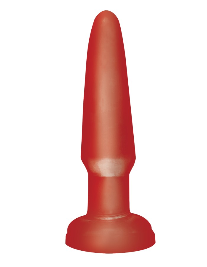 Basix Rubber Works - Beginner's Butt Plug - Red