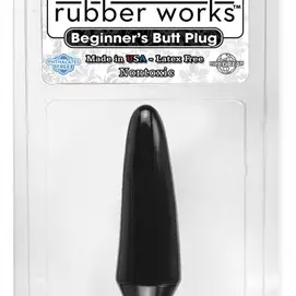 Basix Rubber Works - Beginner's Butt Plug - Black