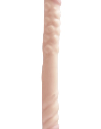 Basix Rubber Works 16 Inch Double Dong - Flesh