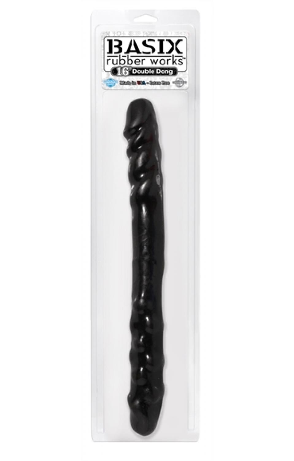 Basix 16 Inch Double Dong - Black