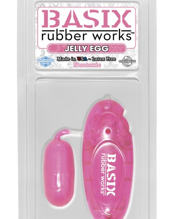 Basix Rubber Works Jelly Egg - Pink