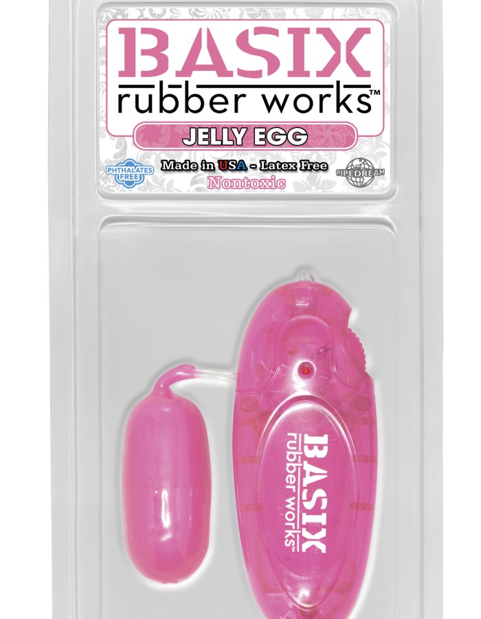 Basix Rubber Works Jelly Egg - Pink