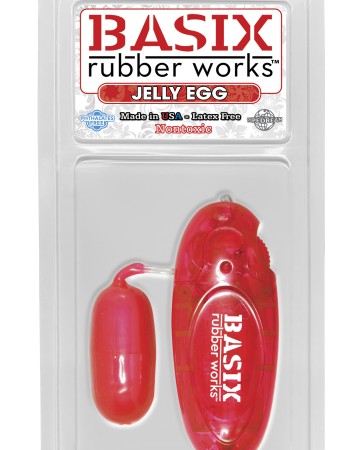 Basix Rubber Works Jelly Egg - Red