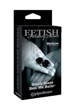 Fetish Fantasy Series Limited Edition Glass Ben-Wa Balls - Medium - Black