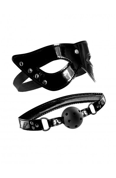 Fetish Fantasy Limited Edition Masquerade Mask and Ball Gag