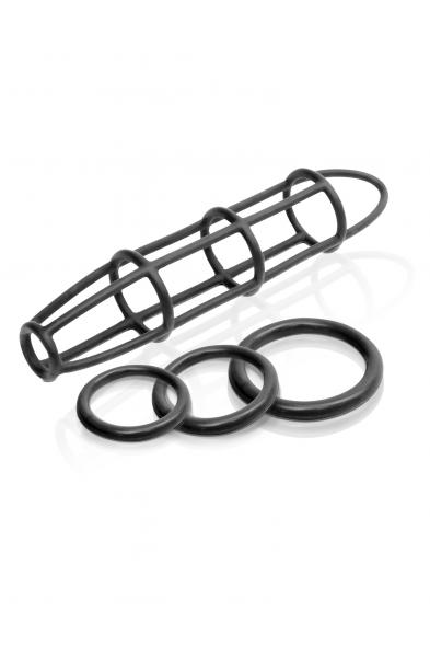 Fetish Fantasy Elite Cockcage and Ring Set - Black