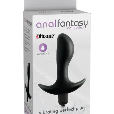 Anal Fantasy Collection Vibrating Perfect Plug - Black