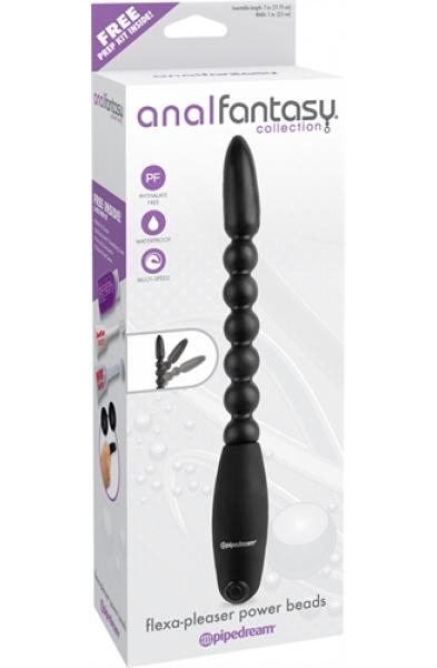 Anal Fantasy Collection Flexa Pleasure Power Beads - Black