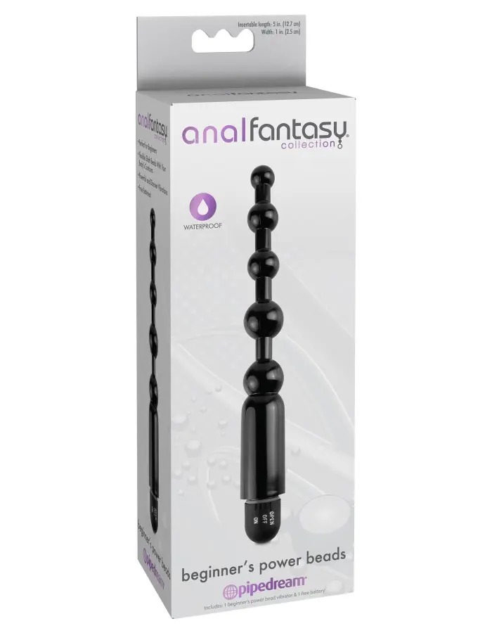 Anal Fantasy Collection Beginners Power Beads - Black