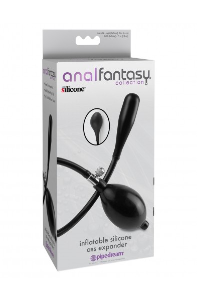 Anal Fantasy Collection Inflatable Silicone Ass Expander - Black