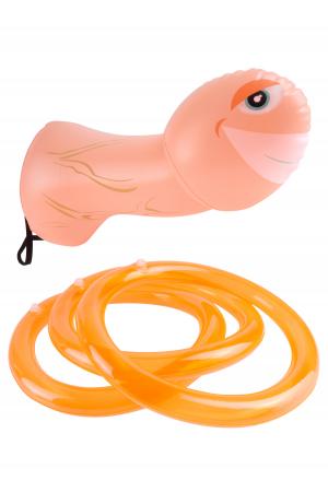 Mr. Party Pecker Inflatable Strap on Ring Toss Game