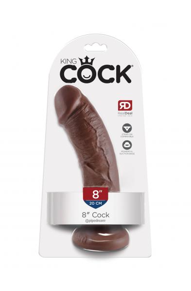 King Cock 8-Inch Cock Brown