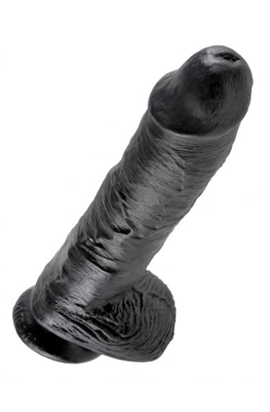 King Cock 10-Inch Cock With Balls - Black