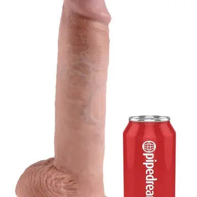 King Cock 11-Inch Cock With Balls - Flesh