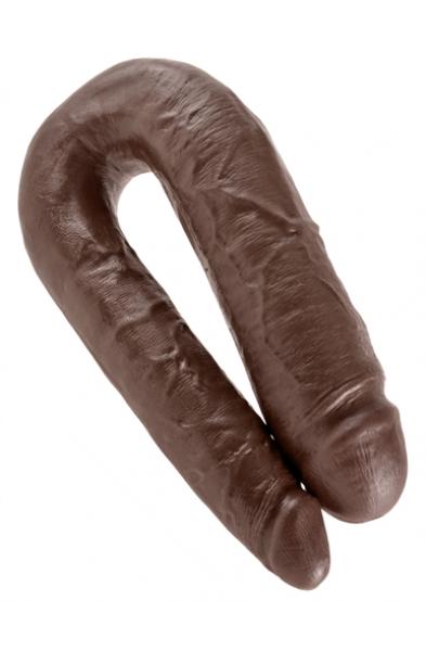 King Cock Double Trouble - Large - Brown