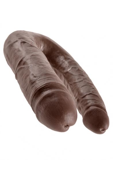 King Cock Double Trouble - Large - Brown