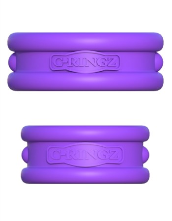 Fantasy C-Ring Maxx Width Silicone Rings - Purple