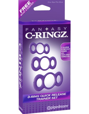 Fantasy C-Ringz 3-Ringz Quick Release Trainer - Purple