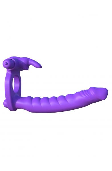 Fantasy C-Ringz Silicone Double Penetrator Rabbit - Purple