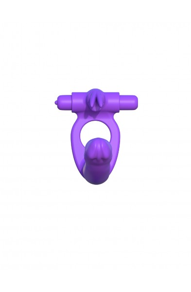 Fantasy C-Ringz Silicone Double Penetrator Rabbit - Purple