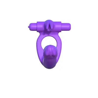 Fantasy C-Ringz Silicone Double Penetrator Rabbit - Purple