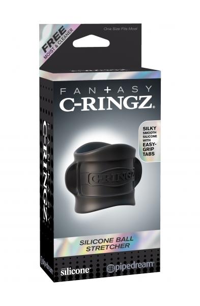 Fantasy C-Ringz Silicone Ball Stretcher - Black