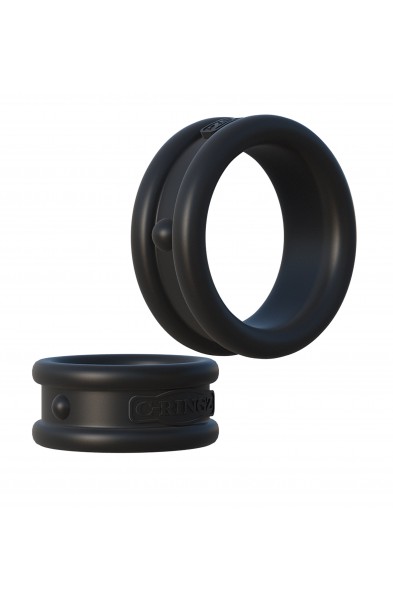 Fantasy C-Ringz Max Width Silicone Rings - Black