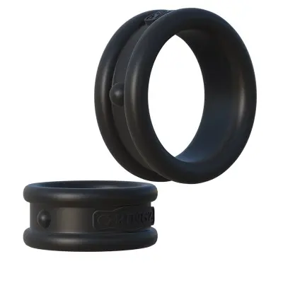 Fantasy C-Ringz Max Width Silicone Rings - Black