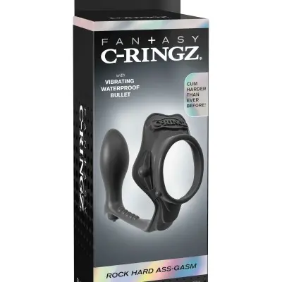 Fantasy C-Ringz Rock Hard Ass Gasm - Black