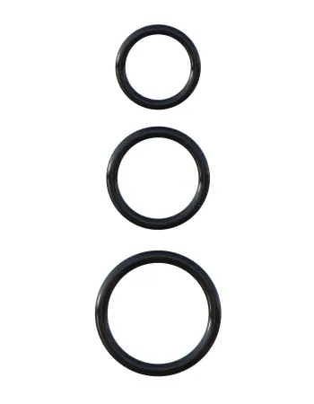 Fantasy C-Ringz Silicone Ring Stamina Set - Black