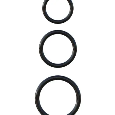 Fantasy C-Ringz Silicone Ring Stamina Set - Black