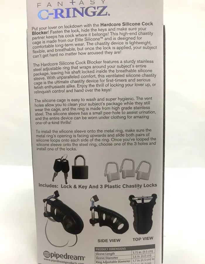 Fantasy C-Ringz Hardcore Silicone Cock Blocker