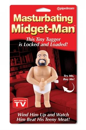 Masturbating Midget Man Wind Up Doll