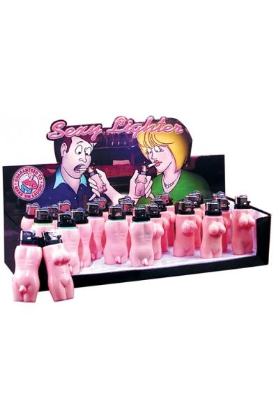 Sexy Lighter Display - Male & Female - 24 Piece