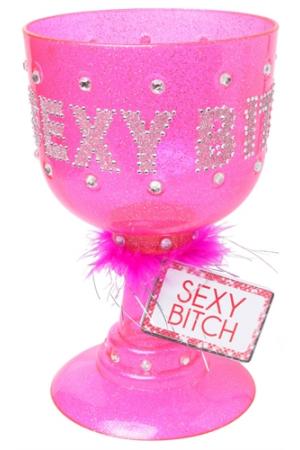 Sexy Bitch Pimp Cup Dark - Pink