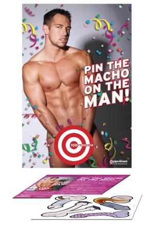 Bachelorette Party Favors - Pin the Macho on the Man