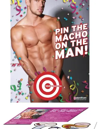 Bachelorette Party Favors - Pin the Macho on the Man