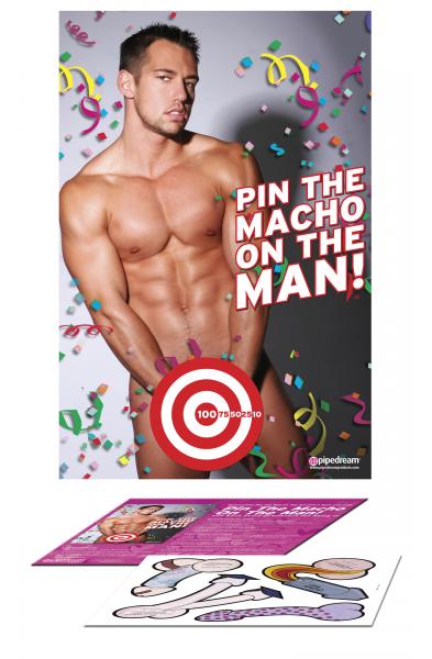 Bachelorette Party Favors - Pin the Macho on the Man