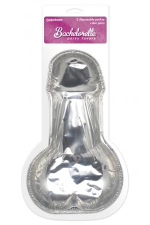 Disposable Pecker Cake Pans 2 Pack