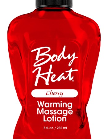 Body Heat Warming Massage Lotion - 8 Fl. Oz. - Cherry
