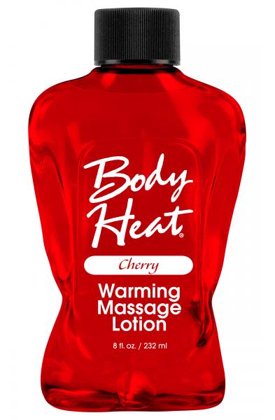 Body Heat Warming Massage Lotion - 8 Fl. Oz. - Cherry