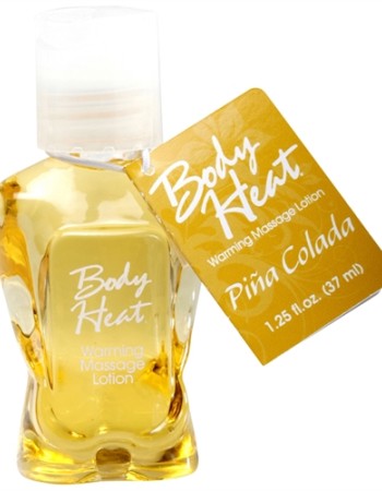 Body Heat Warming Massage Lotion - 1.25 Fl. Oz. - Pina Colada