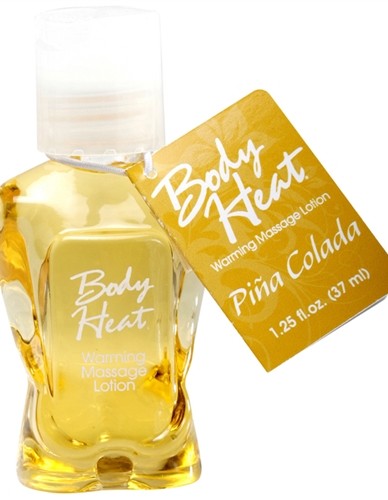 Body Heat Warming Massage Lotion - 1.25 Fl. Oz. - Pina Colada