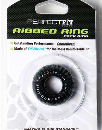 Ribbed Ring - Black