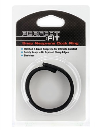 Snap Neoprene Cockring - Black