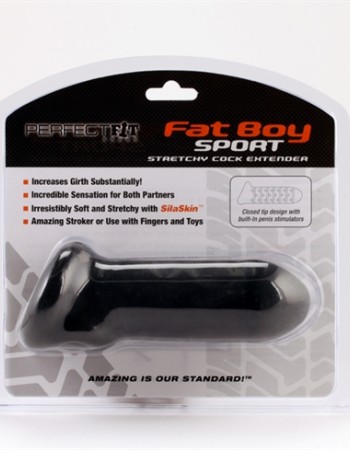 Fat Boy Sport Stretchy Cock Extender - Black
