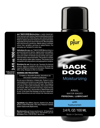 Pjur Backdoor - Water-Based Anal Glide - 3.4 Fl. Oz. 100 ml