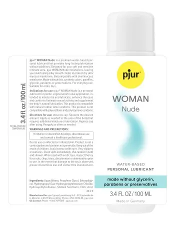 Pjur Woman Nude - 3.4 Fl. Oz. 100ml