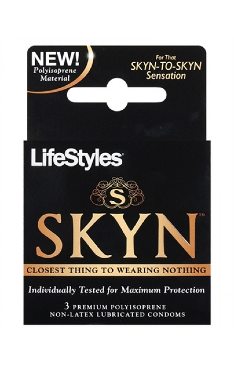 Skyn Original - Non-Latex Lubricated Condoms - 3 Pack - PM07303